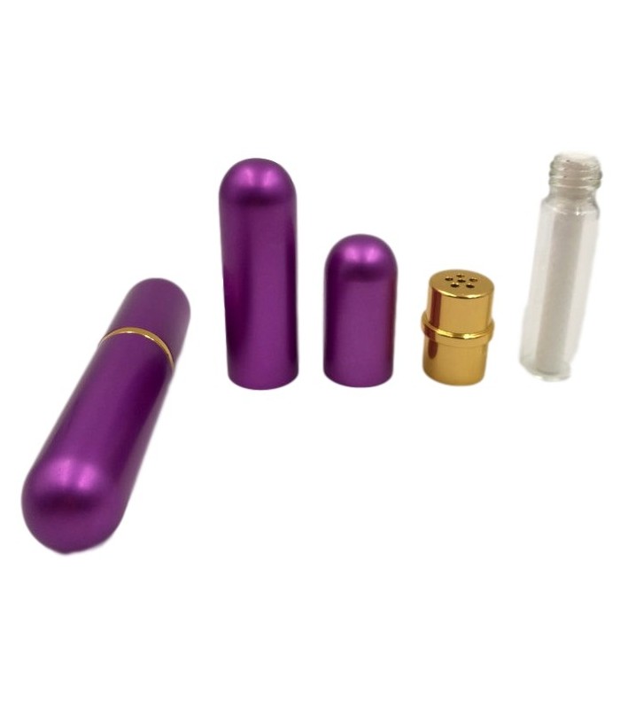 Inhalateur pour Aroma Aluminium Violet - poppers pas cher - gay shop