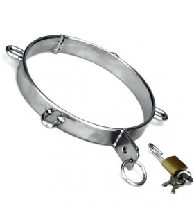 Collier soumis Anneau Métal - Avec 4 anneaux