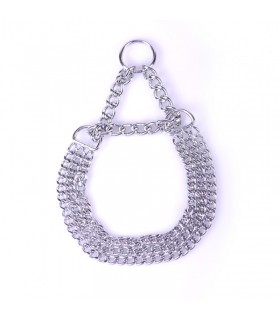 Collier étrangleur métal spécial bondage et soumission dog training