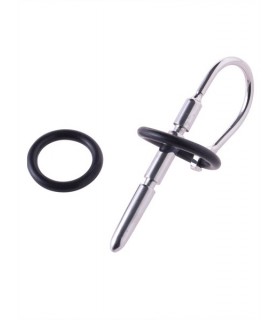 Sonde urétrale acier / silicone Half Dump extra large 8 mm Sonde urétrale acier / silicone Half Dump extra large 8 mm