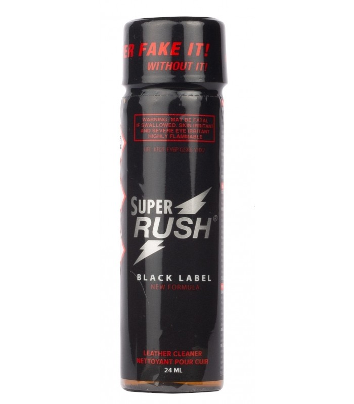 Poppers Super Rush Black Label Tall 24ml - poppers gay shop