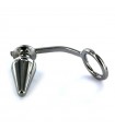 Butt Plug avec Cock Ring 50 mm Acier