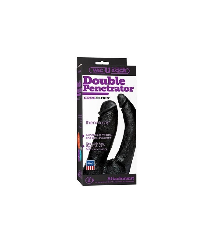 Vac-U-Lock - Natural Double Penetrator