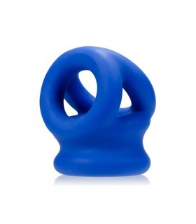 Oxballs Cockring Tri-Squeeze bleu