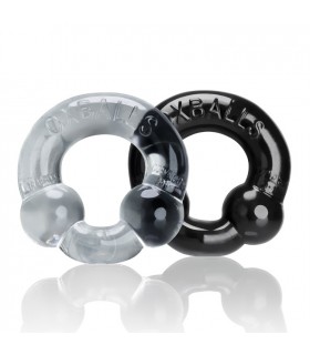 Oxballs Cockring Ultraballs transparent et noir
