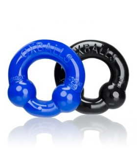 Oxballs Cockring Ultraballs bleu et noir