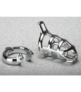 Cage chasteté Homme - CB3000 STEEL