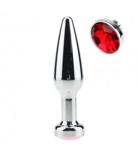 Plug Anal Fusée Allongée Diamant