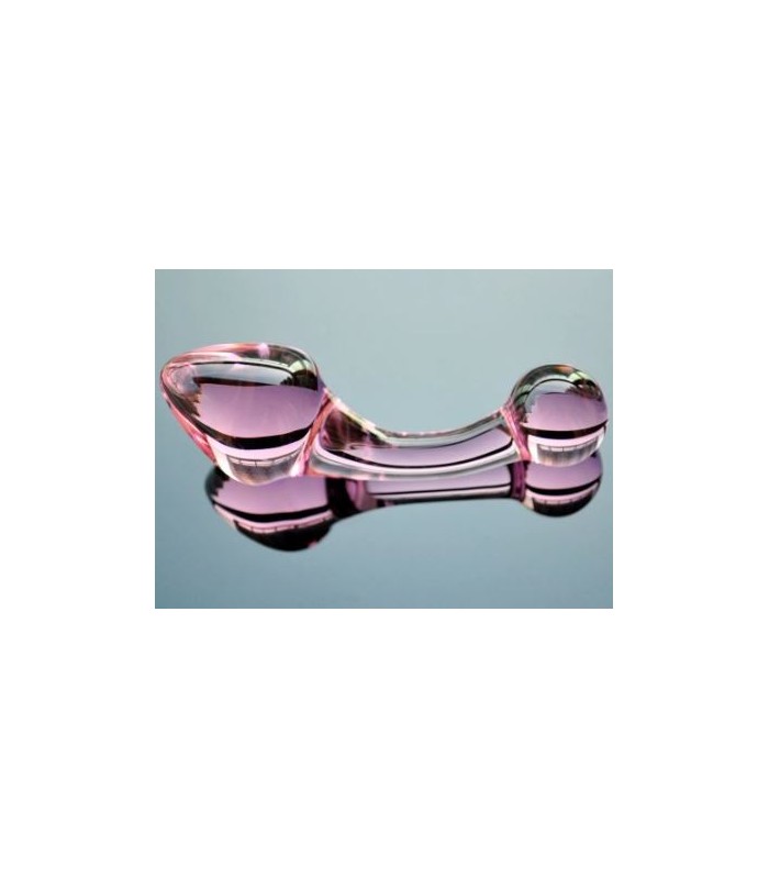 Plug Prostatique Verre Rose 3,5cm