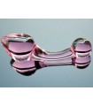 Plug Prostatique Verre Rose 3,5cm