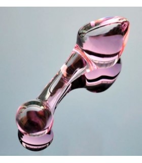 Plug Prostatique Verre Rose 3,5cm