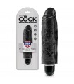 Vibromasseur Anal King Cock Black Stiffy 18x4,2cm - sextoy gay - gode vibrant