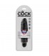 Vibromasseur Anal King Cock Black Stiffy 18x4,2cm - sextoy gay - gode vibrant