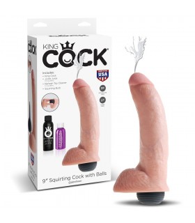 Gode Ejaculateur avec testicules King Cock Squirting