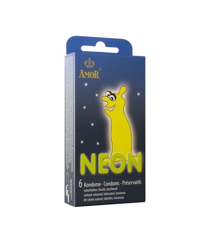 Préservatif phosphorescent Neon x6