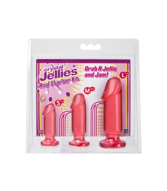 Kit Plugs Anal Starter Rose Jelly