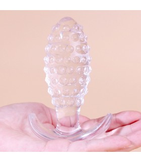 Plug Anal Perlé Transparent - sextoy gay - gay shop