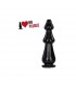 Plug Anal XXL Big Wood Black 28x8,5cm