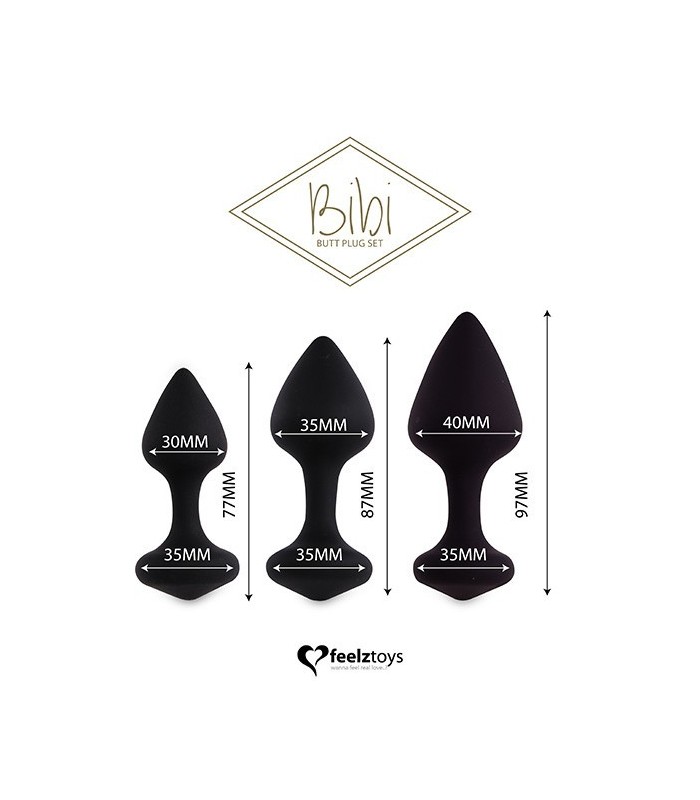 Coffret Plug Anal Débutant Bibi Silicone