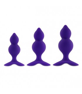 Coffret Plugs Anal Bibi Twins en Silicone