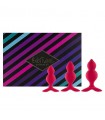 Coffret Plugs Anal Bibi Twins en Silicone