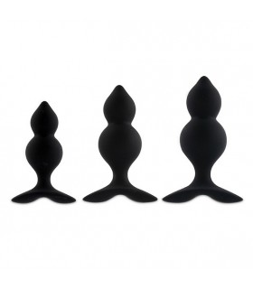 Coffret Plugs Anal Bibi Twins en Silicone