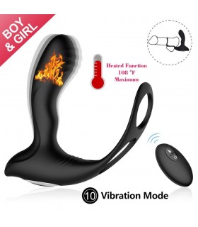 Stimulateur de Prostate Chauffant et Vibrant