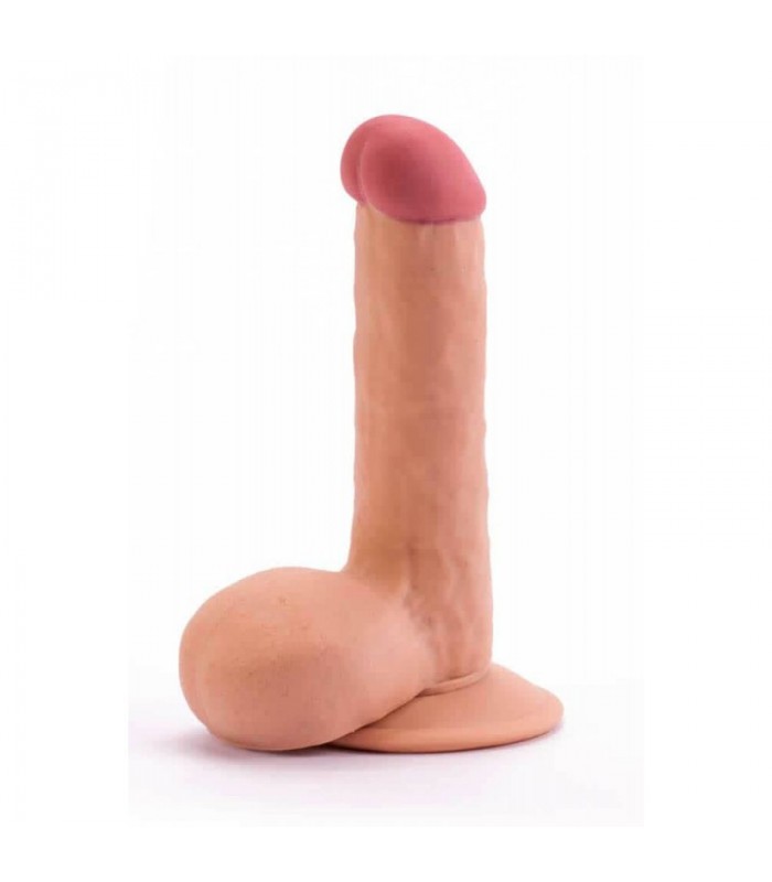 Gode Réaliste Droit Soft Dude 7,5" - gode gay réaliste