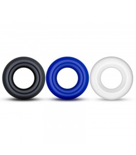 Kit 3 Cockring Multicolor Donut