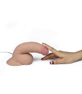 Gode Réaliste Vibrant 7,5" 18x4,5cm - gode gay large Gode Réaliste Vibrant 7,5" 18x4,5cm - gode gay large