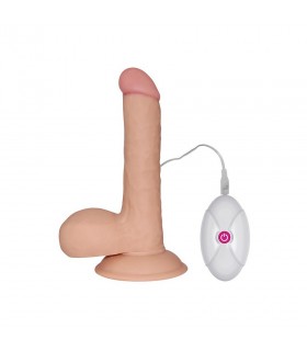 Gode Réaliste Vibrant 7,5" 18x4,5cm - gode gay large Gode Réaliste Vibrant 7,5" 18x4,5cm - gode gay large