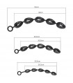 Chapelet Anal Silicone Hollow