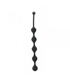 Chapelet Anal Noir 5 boules silicone - sextoy anal - gay shop