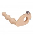Gode pour Doublette à Perles Anales 15x3cm