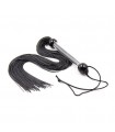 Fouet Lanières Silicone Noir