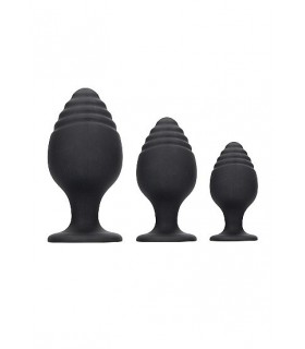 Coffret Plugs Anals Silicone Rippled