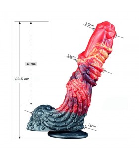 Gode Dragon Poulpe Orgasmique 5 cm