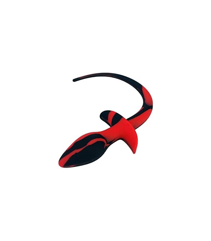 Plug Queue Chien Silicone Bicolore