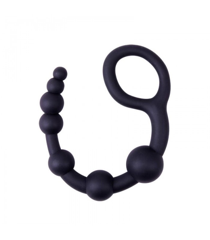 Chapelet Anal Silicone Black Mont