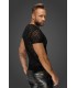 T-Shirt Transparent Flocage Léopard - Noir Handmade - Vestiaire Gay