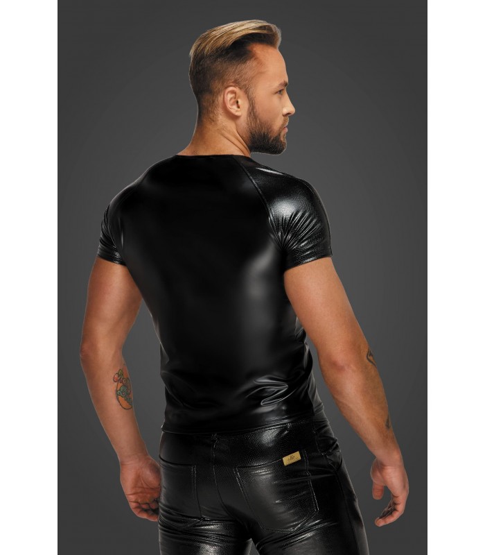 T-Shirt Moulant Wetlook Noir - Noir Handmade - Vestiaire Gay Shop