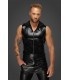 Veste Sans Manche Effet Cuir Serpent - Noir Handmade - Vestiaire Gay shop