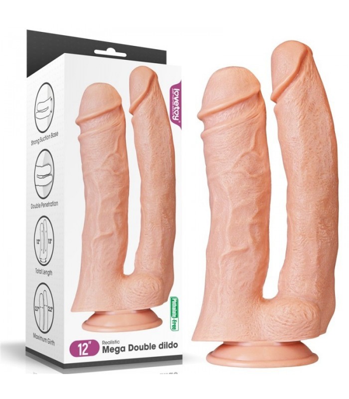 Double Gode Mega Double 26x11CM - gode gay - gay shop