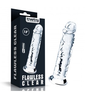 Gode Ventouse Flawless Clear 16x3,5cm - gode débutant - gay shop