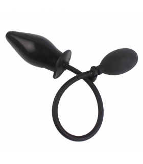 Plug Anal Gonflable Noir 6cm