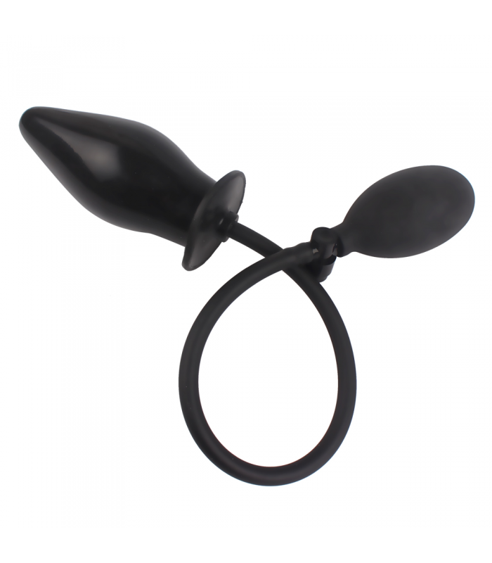 Plug Anal Gonflable Noir 6cm