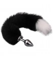 Plug Anal Fourrure Bicolore