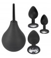 Coffret Plug Anal Bijoux et Poire Black Velvets