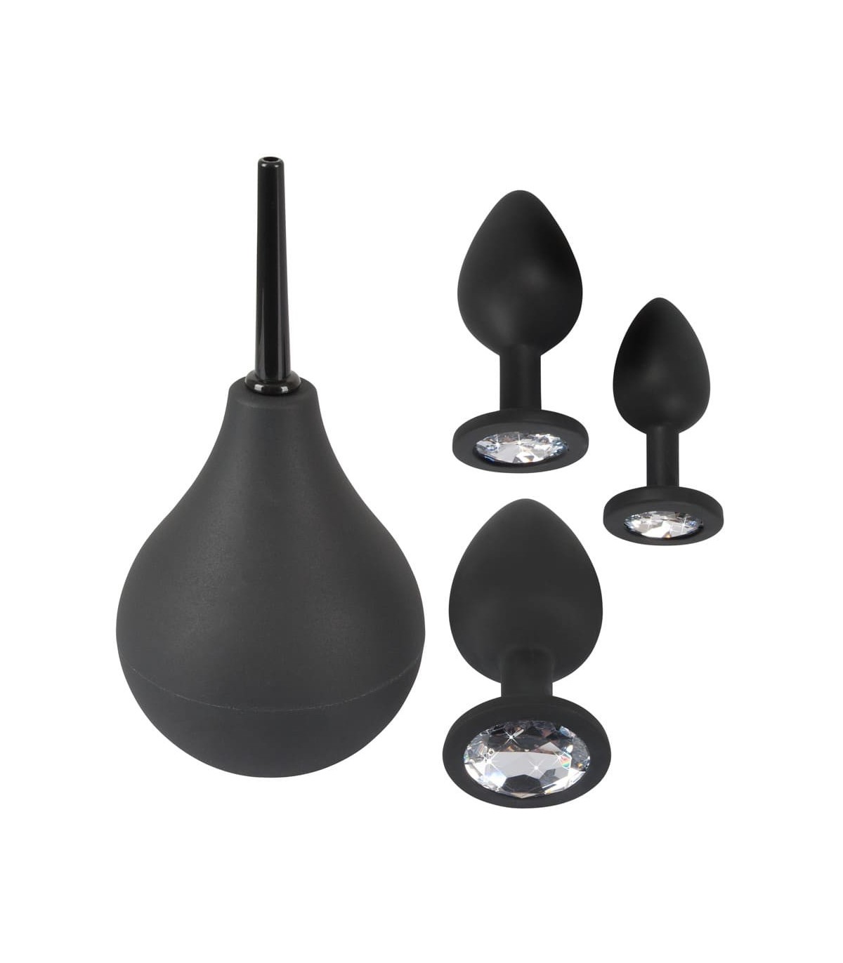 Coffret Plug Anal et Douche Black Velvets