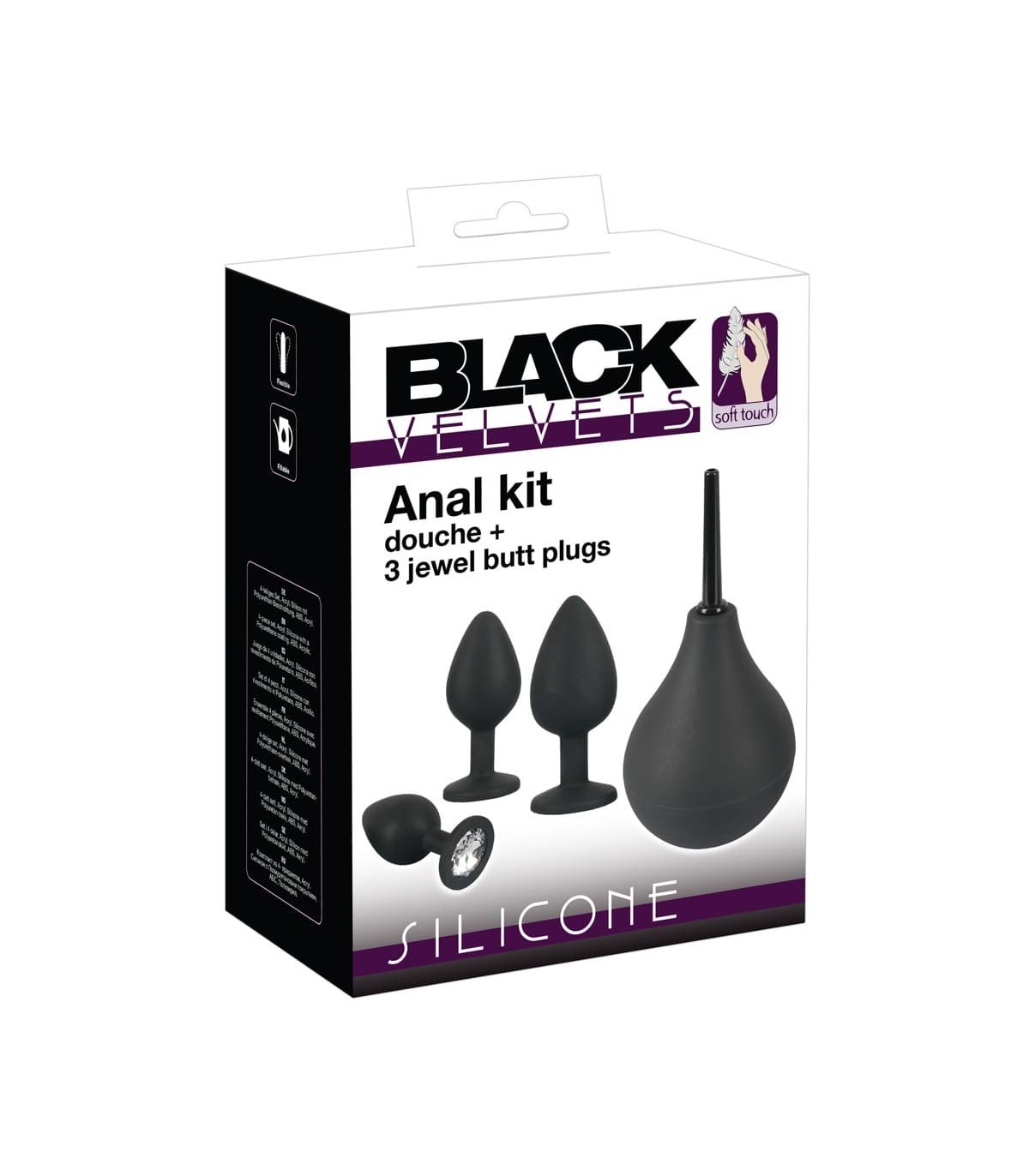 Coffret Plug Anal et Douche Black Velvets